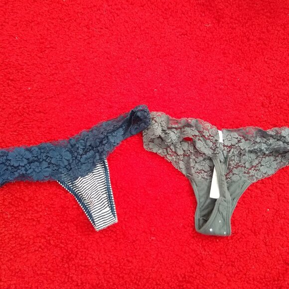 vintage y2k thong x2 bundle Pink by Victoria's Secret NWOT - Picture 2 of 4